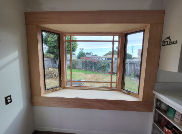 My Window Solutions: Bay window installation showcasing craftsmanship and attention to detail.
