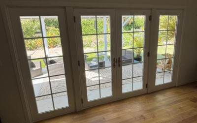 Professional window installation team at My Window Solutions repairing a residential window in Newbury Park